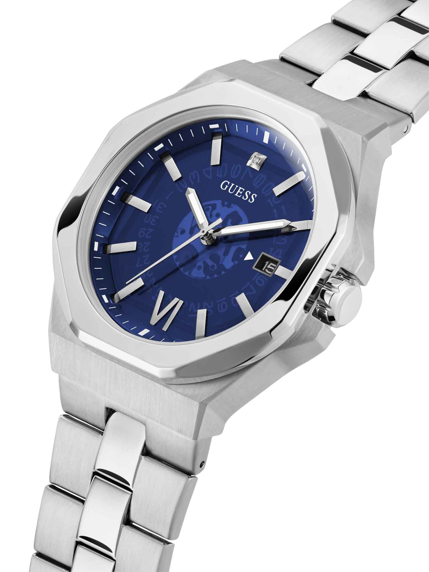 Guess blue new arrivals watch price