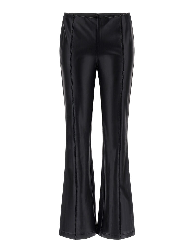 Faux Leather Flare Pant