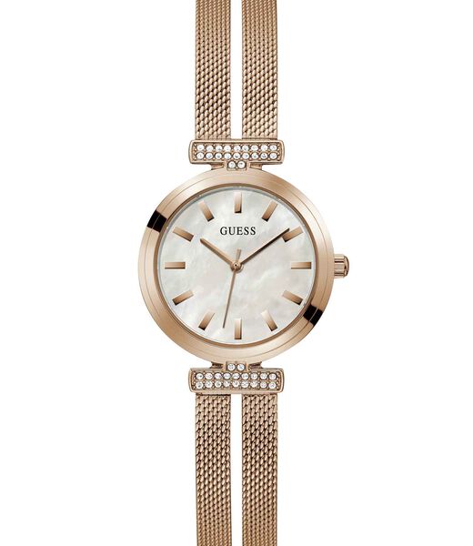 Rose-gold Mesh Analog