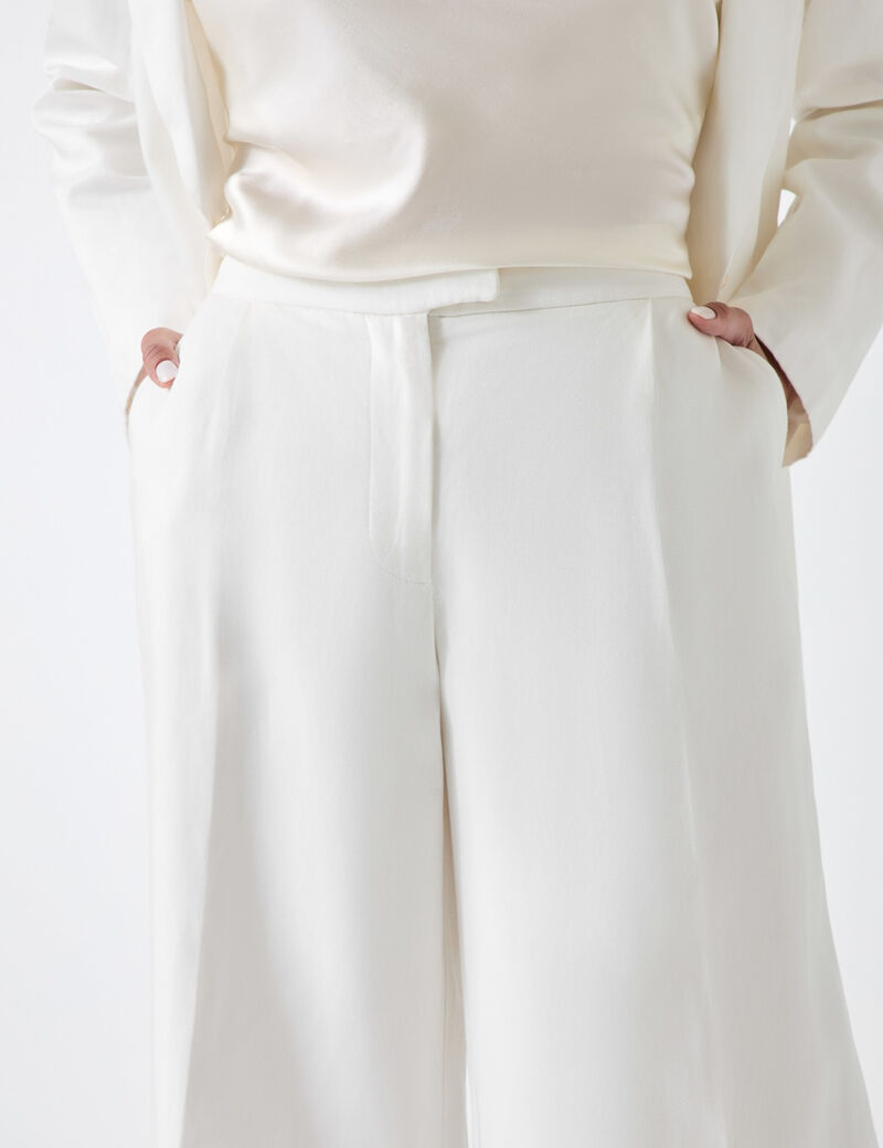 Marciano linen-blend pants