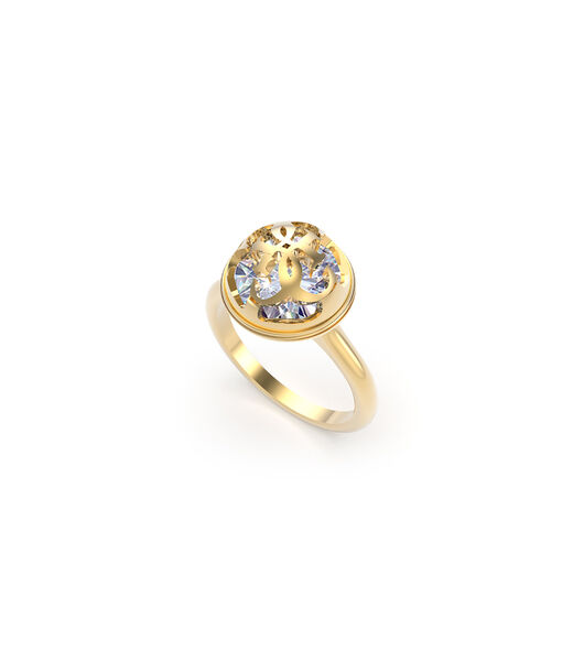 12Mm 4G & White Cubic Zirconia Yellow Gold