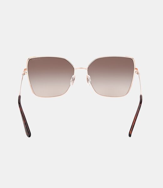 Geometric Butterfly Metal Sunglasses