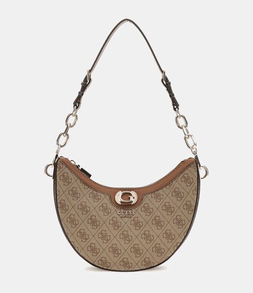 Orlina logo top zip shoulder bag