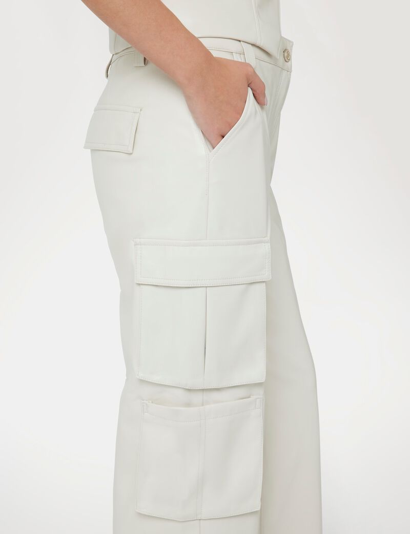 Kori faux leather cargo pant
