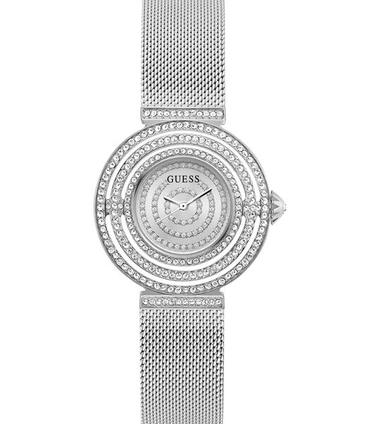 Silver-tone Mesh Analog Watch