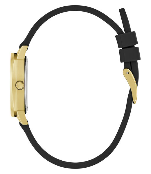 Ladies Black Gold Tone Analog Watch