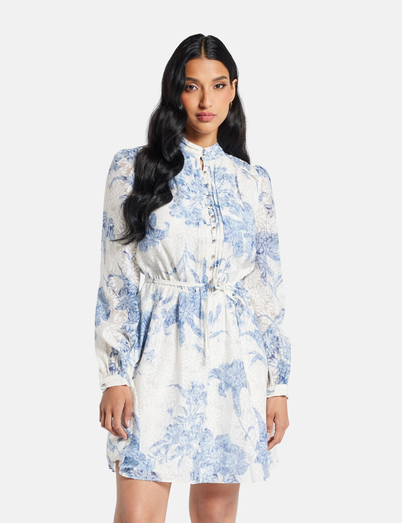 Fit-and-flare mini dress