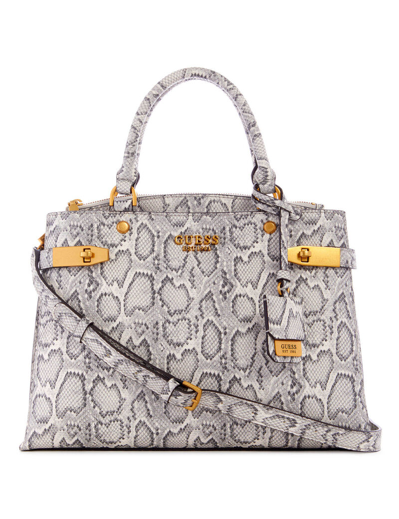 Shop GUESS Online Zadie Logo Girlfriend Satchel