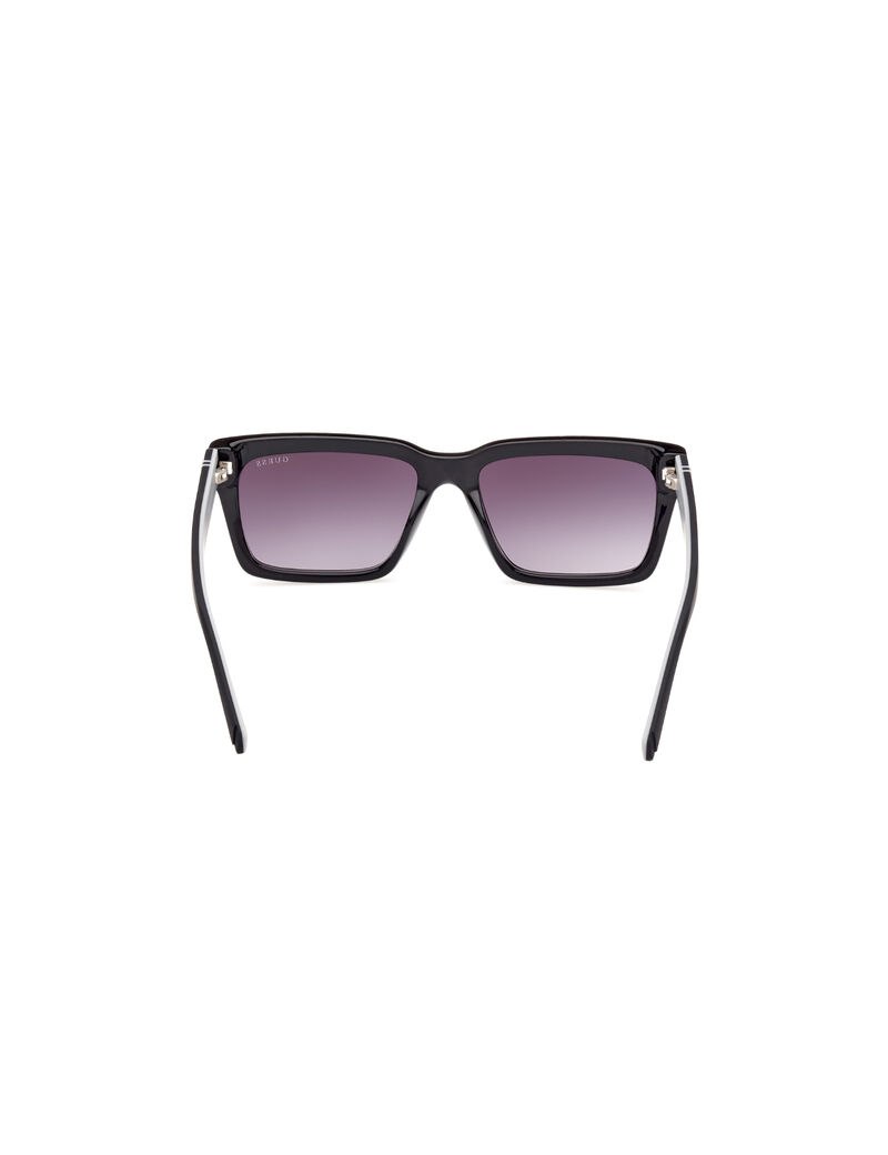 Injected Sun Glasses M Shiny Black Gradient Smoke