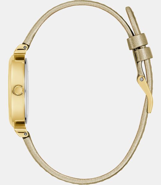 Metallic analogue watch
