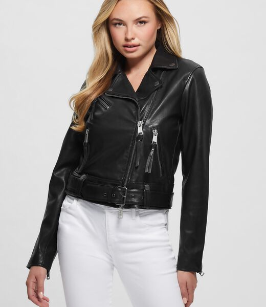 Real Leather Biker Jacket