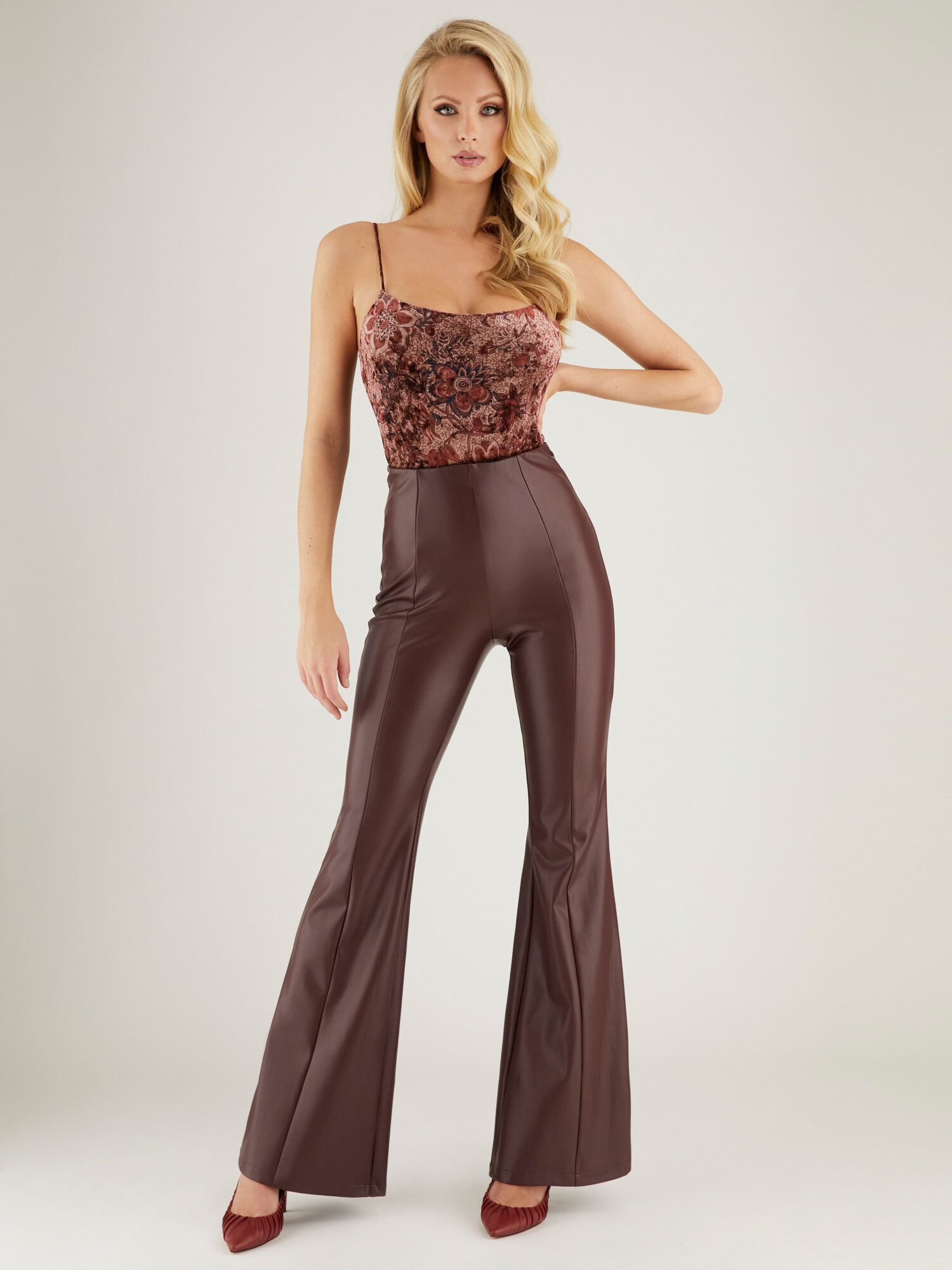 Guess butter faux leather pants hotsell