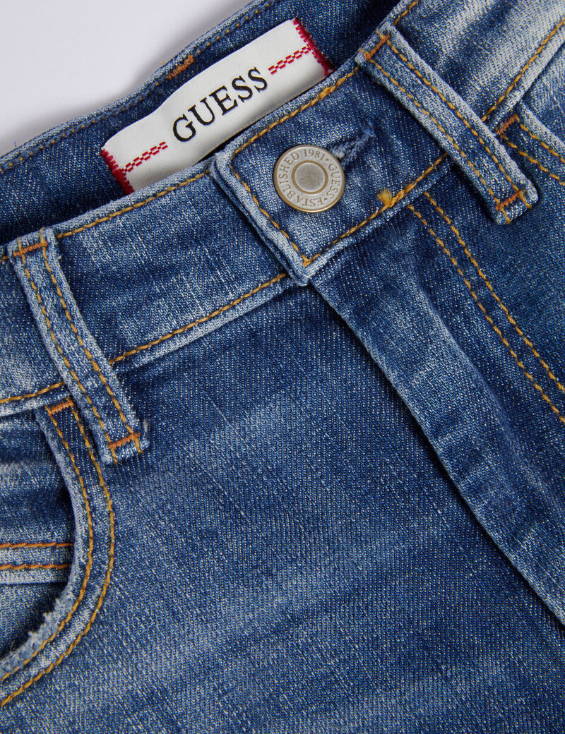 Fit And Flare Denim Pant
