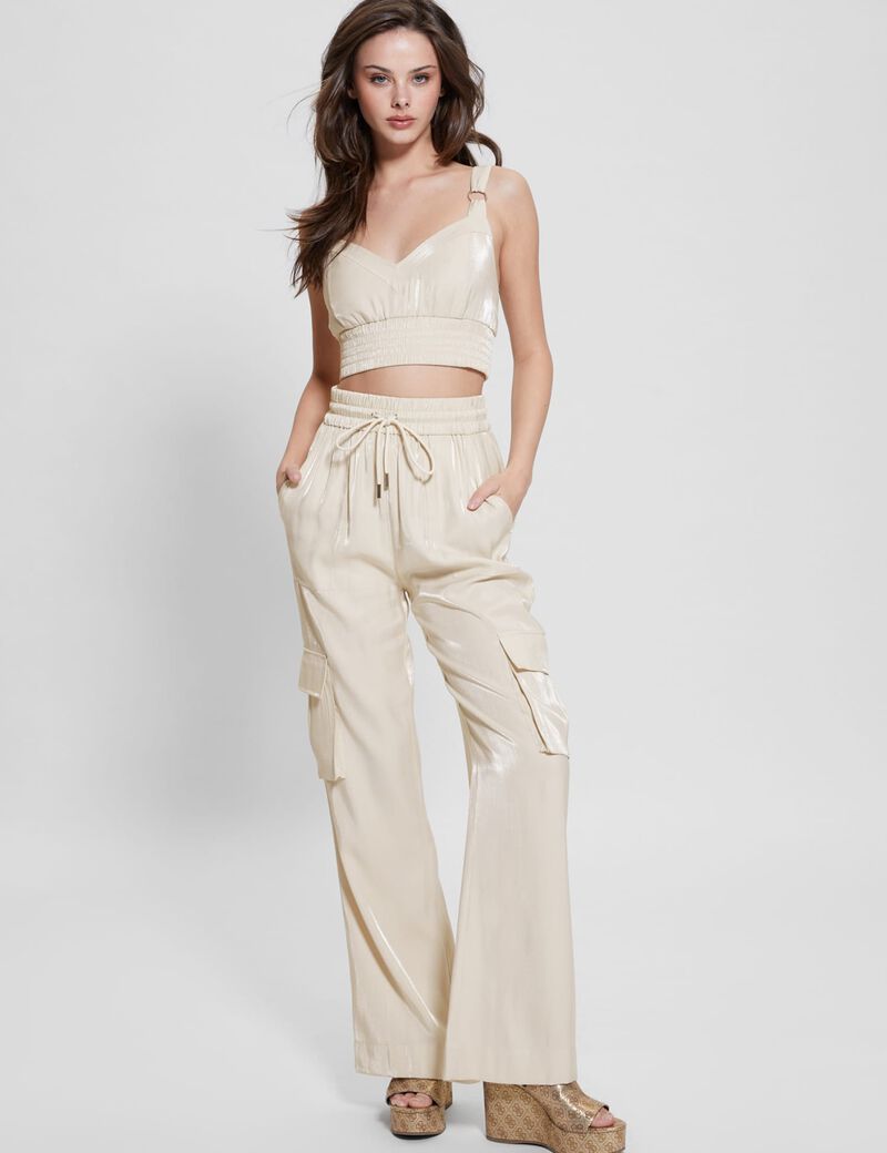 Satin Cargo Pant