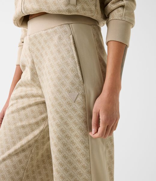 guess logo wide leg pants
