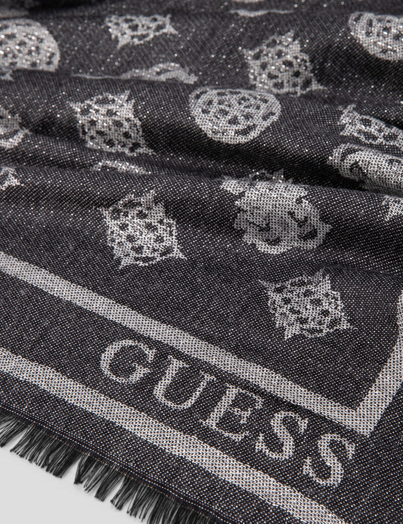 guess 4g logo scarf