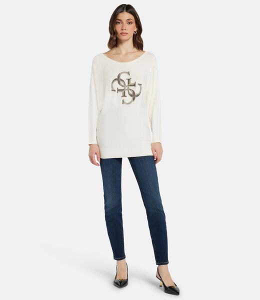 Emerie 4G logo bat sleeve sweater