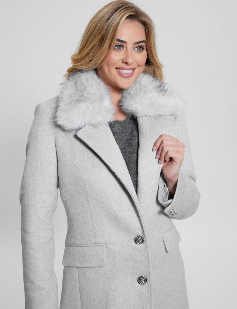 Wool blend coat