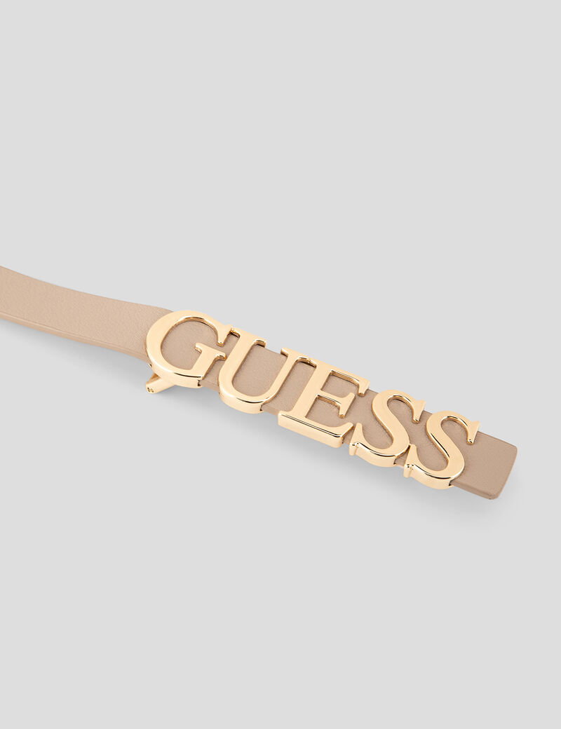 guess logo belt