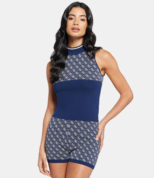 Sleeveless 4G sweater top