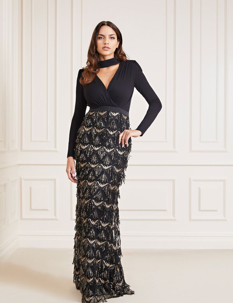 Marciano Sequins Long Dress