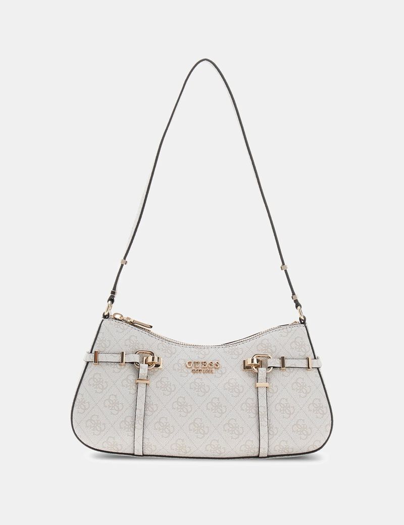 guess leona logo shoulder  bag
