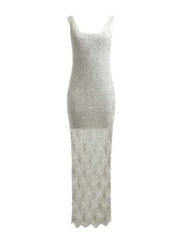 Micro Sequins Long Dress