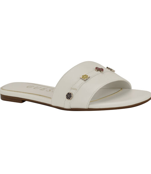 Tasam logo slide flat sandal