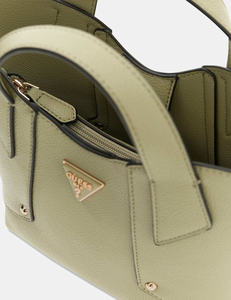 guess darcy logo mini handbag