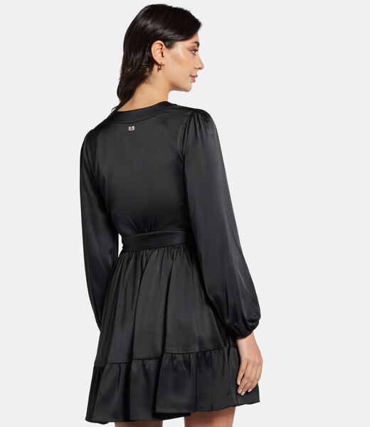 Satin chemisier dress