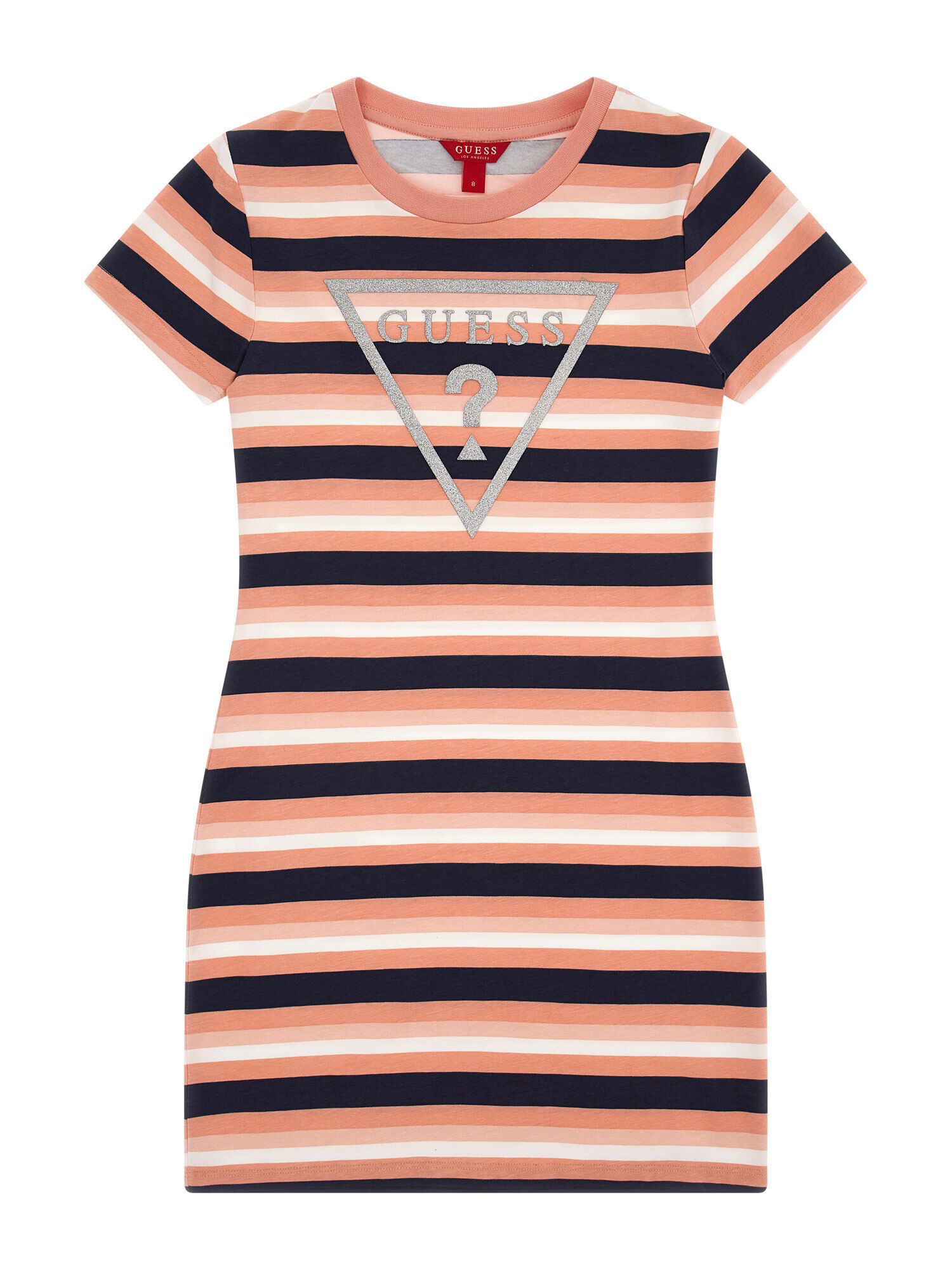 Guess t shirt dress striped new arrivals