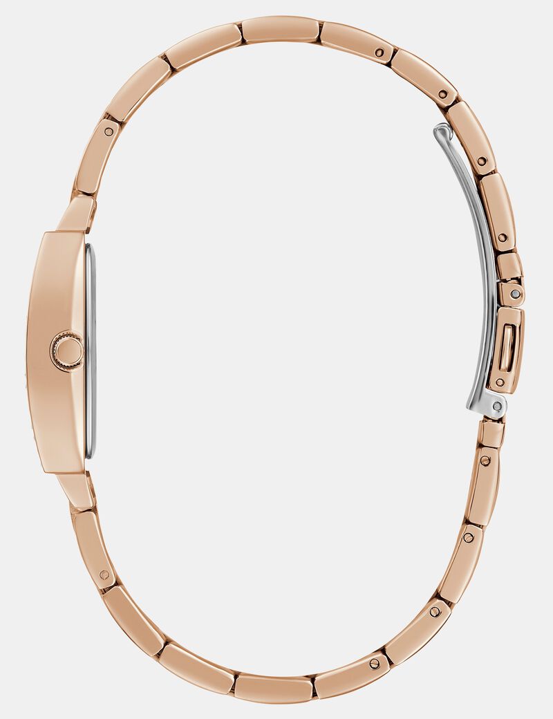 Analogue watch with crystal appliqué
