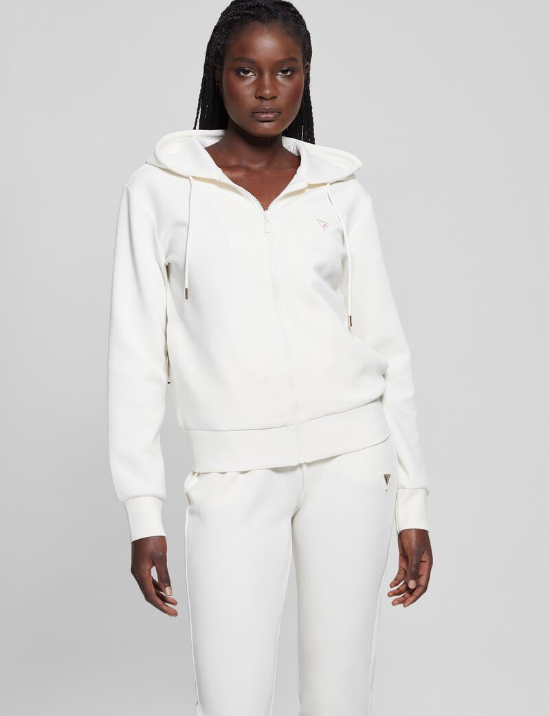 Hooded zip sweatshirt