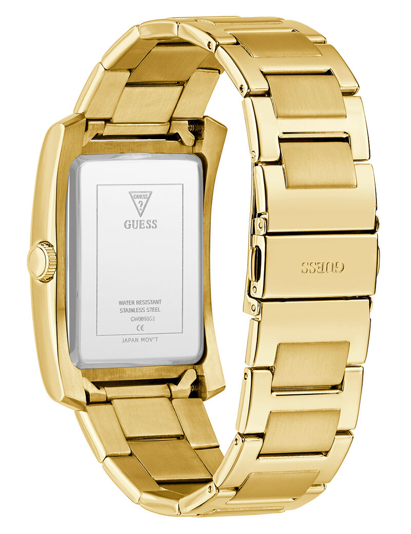 guess mens gold tone analog watch