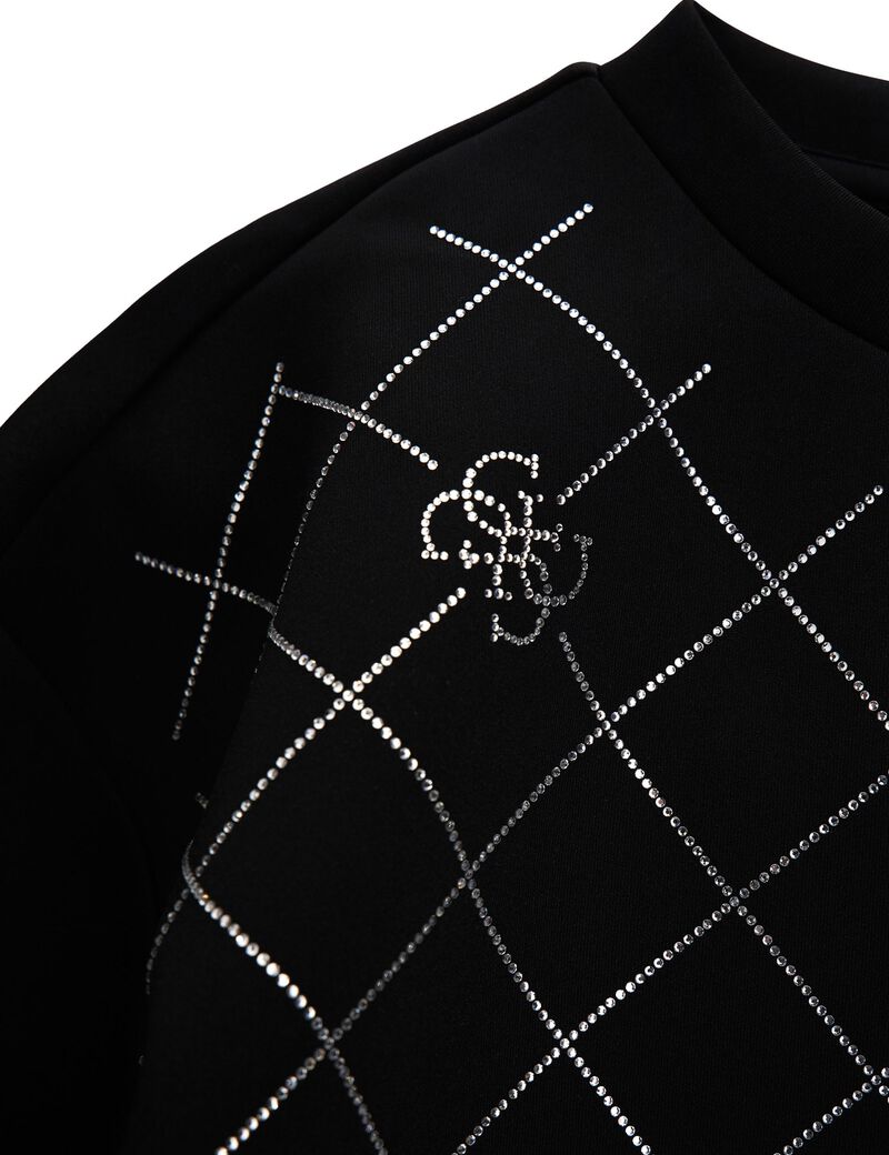 Rhinestones 4G Logo Scuba Sweatshirt