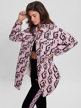 All Over G Cube Logo Scuba Shirt Dress