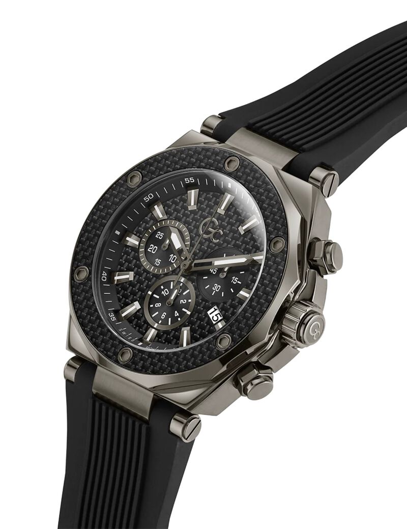 Gc Legacy chrono silicone watch