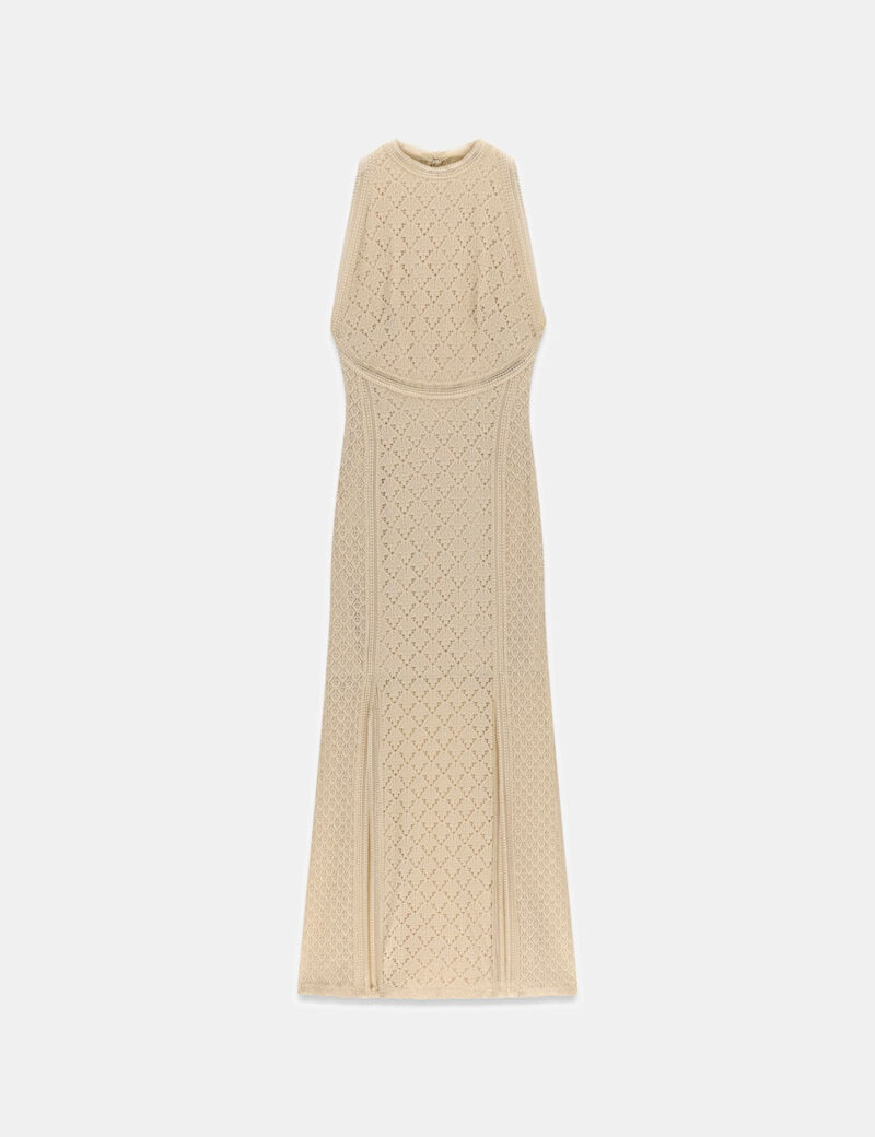 guess openwork long dress