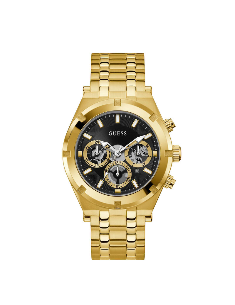 Black And Gold Multifunction Watch