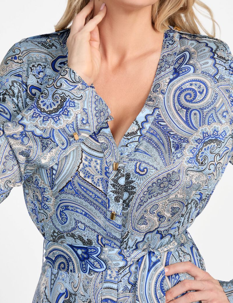 Marciano long paisley dress