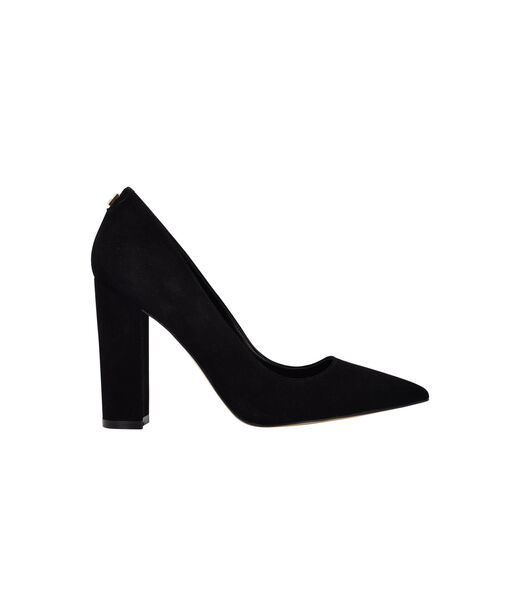 Block Heel Pointy Toe Pump