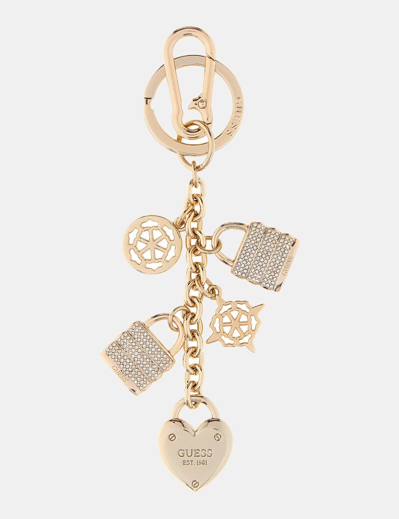 guess logo keychain