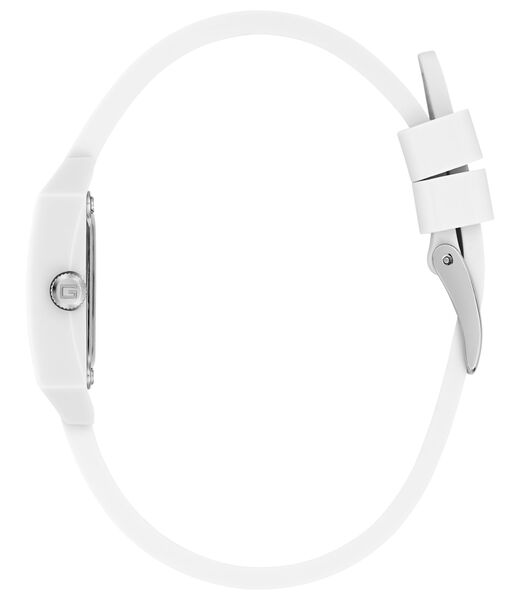 White Quartz Analog Silicone Watch