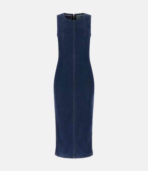 guess lyocell blend midi dress