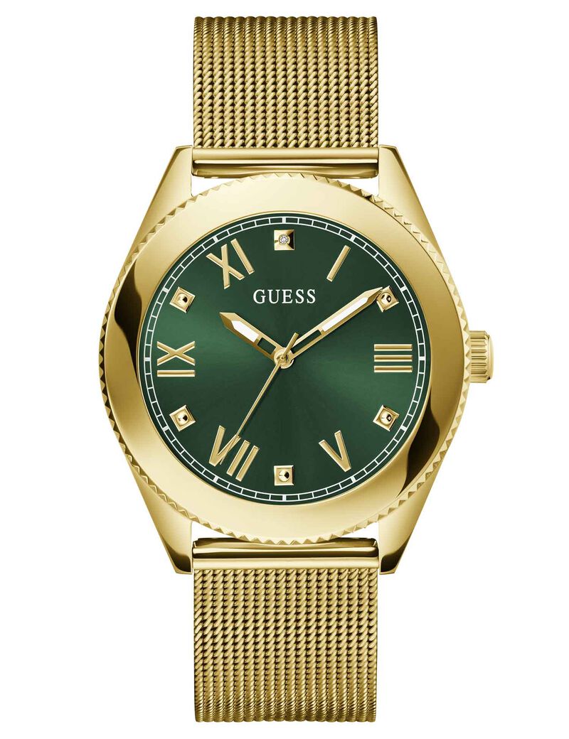 Gold-tone Mesh Analog Watch