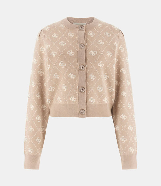 كارديجان من مزيج الصوف بشعار 4G