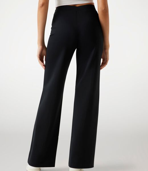 Nylon flare sweatpants