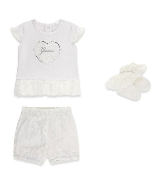 guess set ss t shirt shorts socks