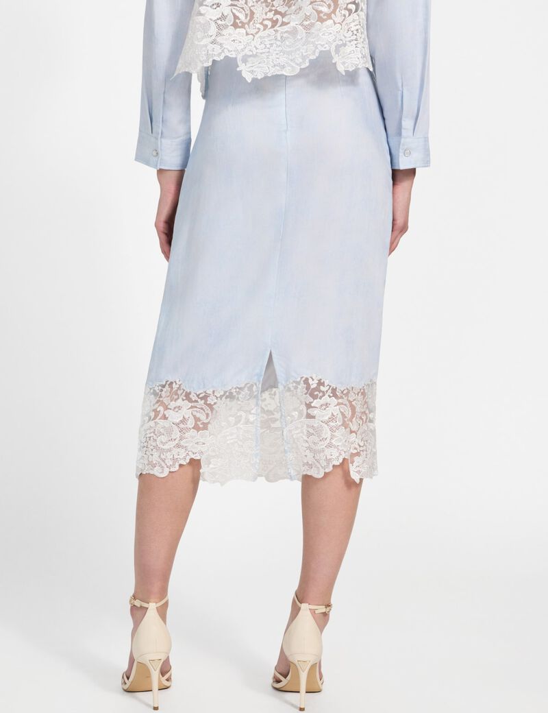 تنورة ميدي قلم رصاص من الليوسيل