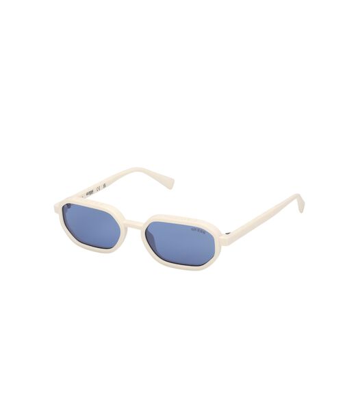 Geometric full rim sunglasses